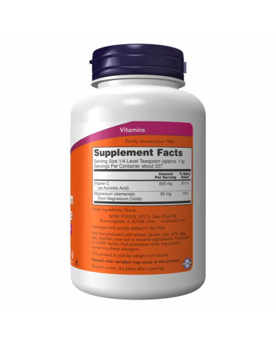 Чистий буферизований аскорбат магнію, Magnesium Ascorbate - 227g