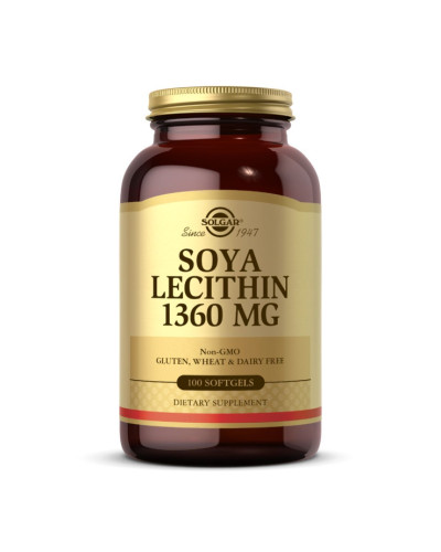 Соєвий лецитин, Lecithin 1360mg (Natural Soya) - 180 softgels