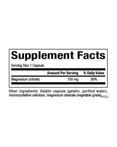 Magnesium Citrate 150mg - 180 caps