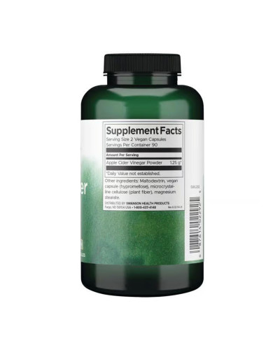 Apple Cider Vinegar High Potency 625mg - 180 caps