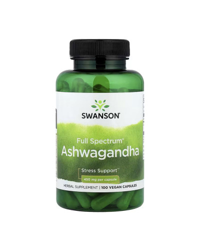 Ашвагандха, Ashwagandha 450mg - 100caps