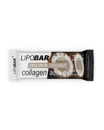 Протеїновий батончик, Lipobar Exclusive - 50g Coconut
