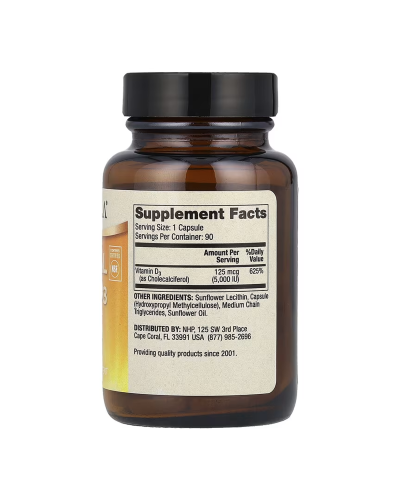 Liposomal Vitamin D3 5000 IU - 90 caps