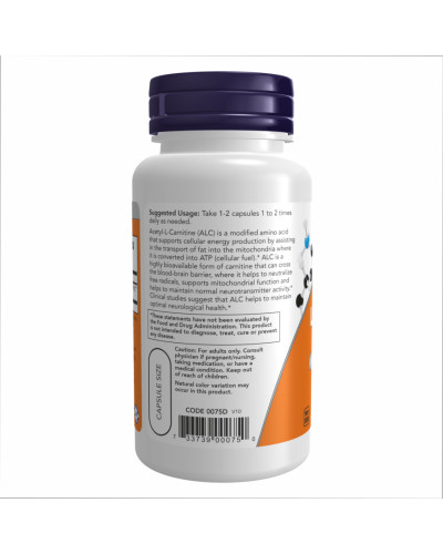 Acetyl L-Carnitine 500mg - 200 vcaps
