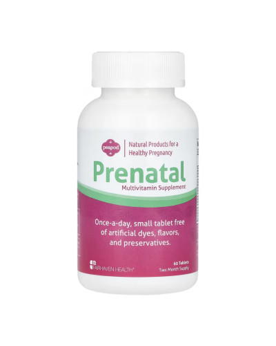 Мультимітаміни для вагітних жінок, PeaPod Prenatal - 60 tabs