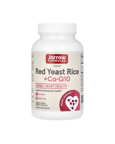 Червоний рис+ Коензим Q10, Red Yeast Rice + Co-Q10 600mg - 120 vcaps