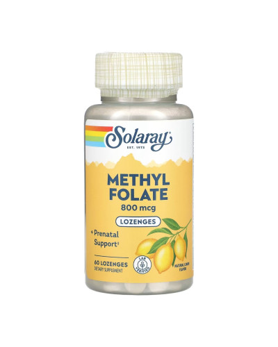 Метил Фолат, Methyl Folate 800mcg - 60 lozenges