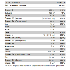 Комплекс вітамінів та мінералів, Daily Vitamin - 60 caps