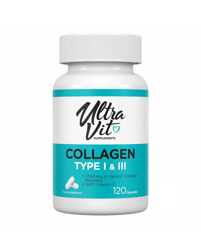 Колаген, Collagen Type I & III - 120 caps