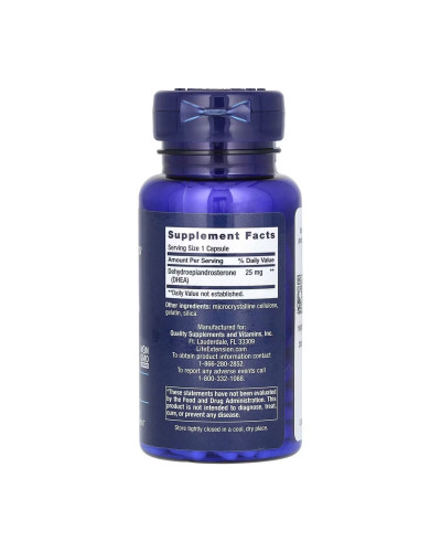 Дегідроепіандростерон, DHEA 25 mg - 100 caps