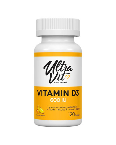 Вітамін Д3, Vitamin D3 600 IU - 120 softgels