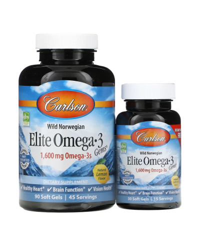 Елітна Омега 3, Elite Omega-3 Gems - 90+30 softgels
