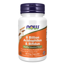 Пробіотики, 8 Billion Acidophilus & Bifidus - 60 vcaps