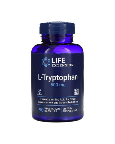 L-Триптофан, L-Tryptophan 500mg - 90 vcaps