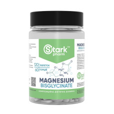 Магній Біс-Гліцинат, Magnesiun Bis-Glycinate - 120tabs
