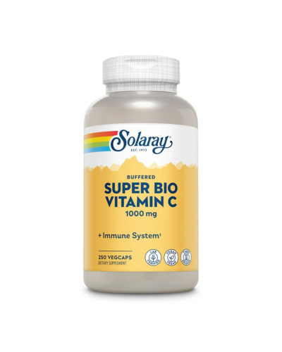 Буферизований вітамін С, Super Bio Vitamin C 1000mg - 250 vcaps