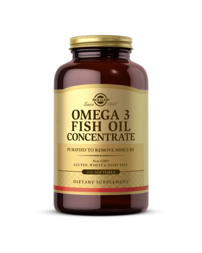Омега-3, Omega-3 Fish Oil Concentrate - 240 Softgels