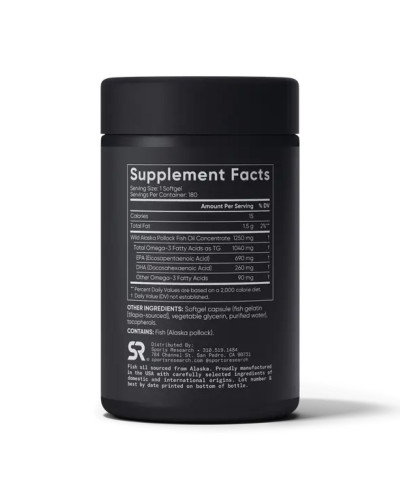Омега 3, Omega-3 Fish Oil Alaska 1250mg - 180 softgels