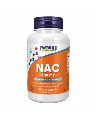 N-ацетилцистеїн, NAC-Acetyl Cysteine 600mg - 100 vcaps