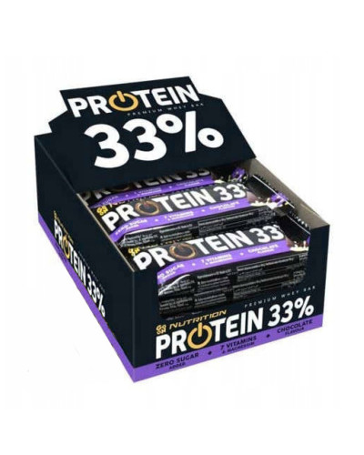 Протеїнові батончики, Protein 33% Bar - 25x50g Chocolate