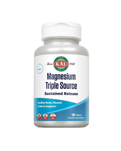 Комплекс магнію з Б6, Magnesium Sustained Release Triple Source 500mg - 100 tabs