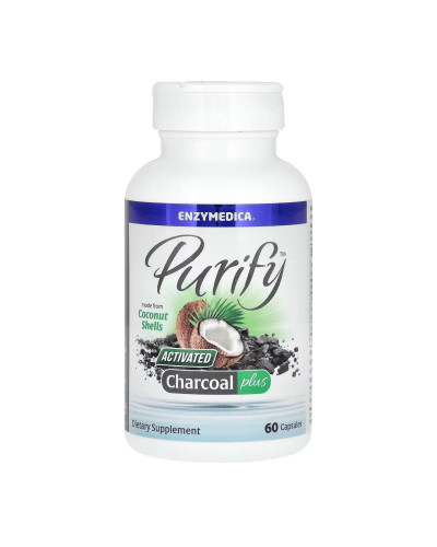 Активоване кокосове вугілля, Activated Charcoal - 60 caps