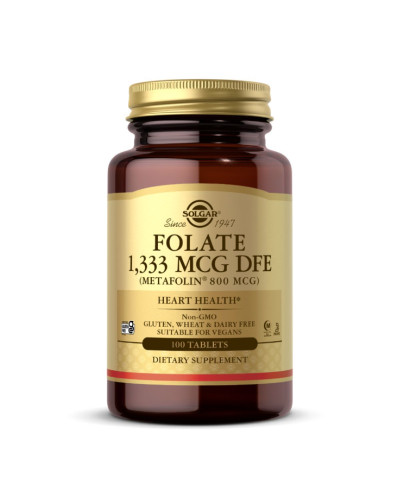 Фолат, Folate 1,333 MCG DFE (Metafolin® 800 mcg) - 100 tabs