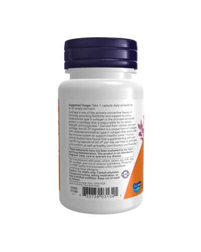 Колаген другого типу для суглобів, UC-II® Type II Collagen 40mg - 60 vcaps