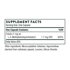 Метилфолат 1 мг, 5-MTHF 1 mg - 60 caps