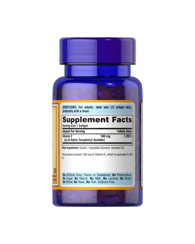 Vitamin E-400 IU - 50 softgels