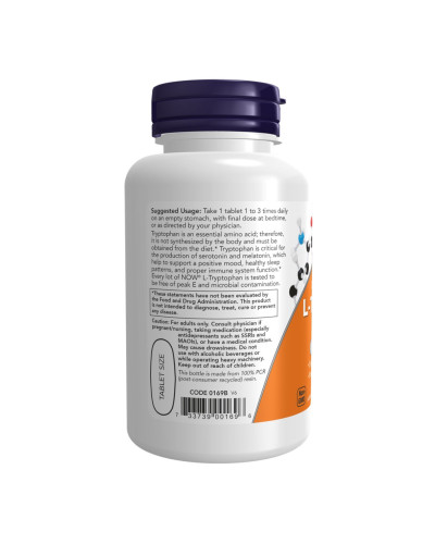 L-триптофан, L-Tryptophan Double Strength 1000mg - 60 tabs