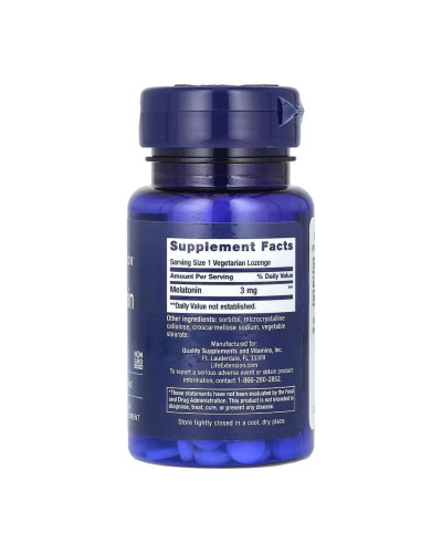 Мелатонін, Melatonin 3mg - 60 vegetarian lozenges