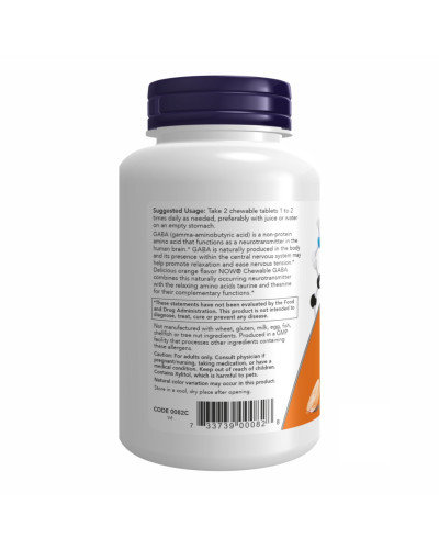 GABA 250mg - 90 chewable tabs