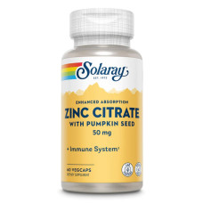 Цинк цитрат, Zinc Citrate 50mg - 60 vcaps