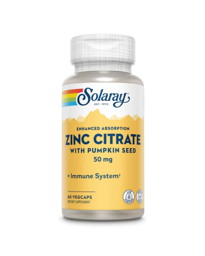 Цинк цитрат, Zinc Citrate 50mg - 60 vcaps
