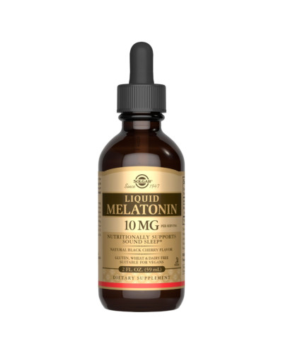 Мелатонін, Liquid Melatonin 10 mg - 59 ml Natural Black Cherry