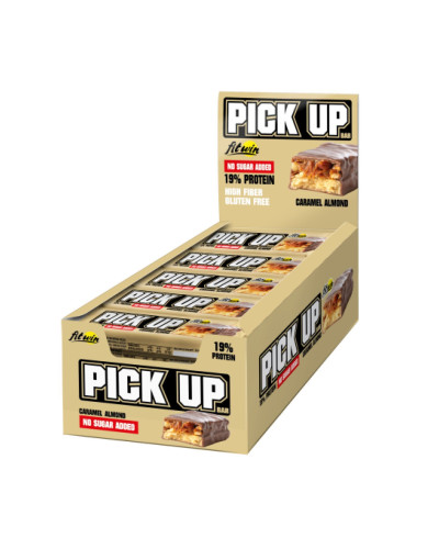 Горіхово-Протеїнові батончики, PickUp - 24x45g Caramel Almond