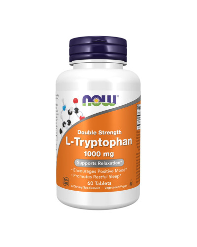 L-триптофан, L-Tryptophan Double Strength 1000mg - 60 tabs