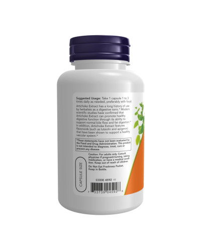 Артишок, Artichoke Extract 450mg - 90 vcaps