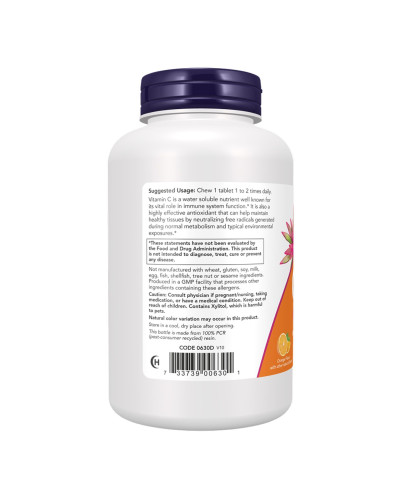 Вітамін С(жувальний), C-500 Chew Orange - 100 tabs