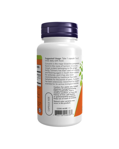 Екстракт куркуміну, Turmeric Curcumin - 60 vcaps