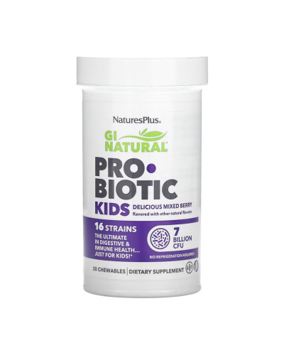 Пробіотики для дітей, Gi Natural Probiotic Kids - 30 chewables
