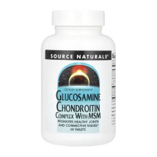 Комплекс глюкозаміну, хондроїтину та МСМ, Glucosamine Chondroitin Complex with MSM - 60 tabs