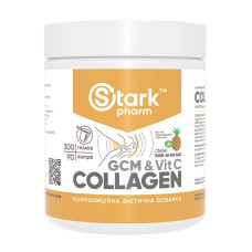 Колаген+Вітамін С, Stark GCM Collagen+Vitamin C - 300g Qiwi Pinapple