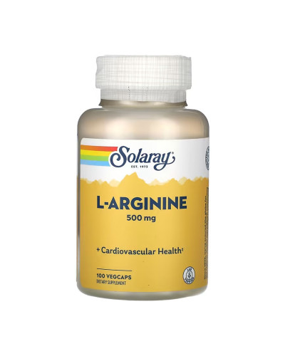 L-Arginine Free Form 500mg - 100 vcaps