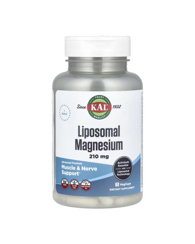 Liposomal Magnesium 210mg - 60 vcaps