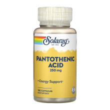 Pantothenic Acid 250mg - 100 caps
