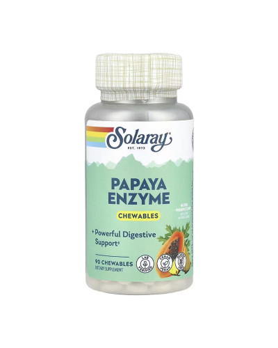 Ензими папаї, Papaya Enzyme - 90 chewables