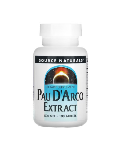 Екстракт Пау Д'Арко, Pau D'Arco Extract 500mg - 100 tabs