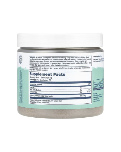 Лушпиння подорожника, Psyllium Husk Fiber Powder - 175g Unflavored